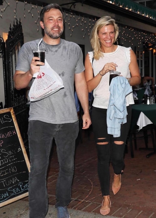 Lindsay Shookus and Ben Affleck, as seen in July 2017