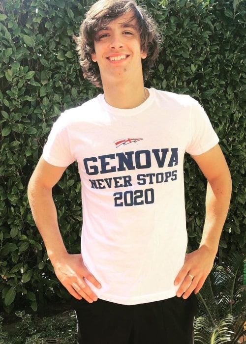 Lorenzo Musetti as seen in an Instagram Post in April 2020