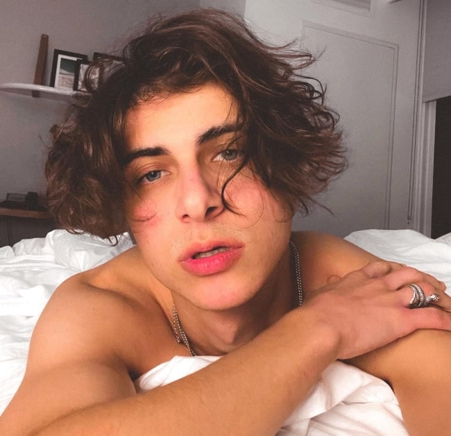 Lukas Rieger in February 2021 right after waking up