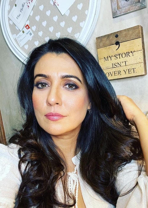 Mini Mathur as seen while taking a selfie in April 2021