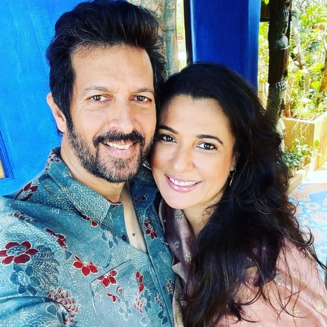 Mini Mathur smiling in a selfie alongside Kabir Khan in May 2021