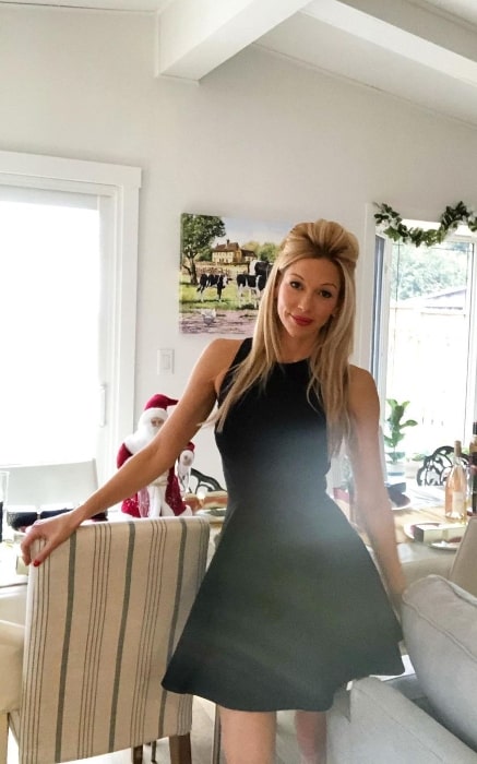 Miriam McDonald as seen while posing for a picture in December 2019