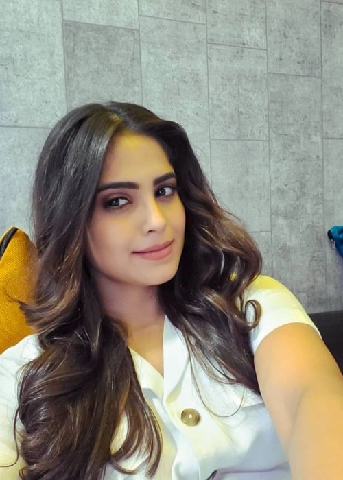 Naina Ganguly as seen while taking a selfie in June 2021