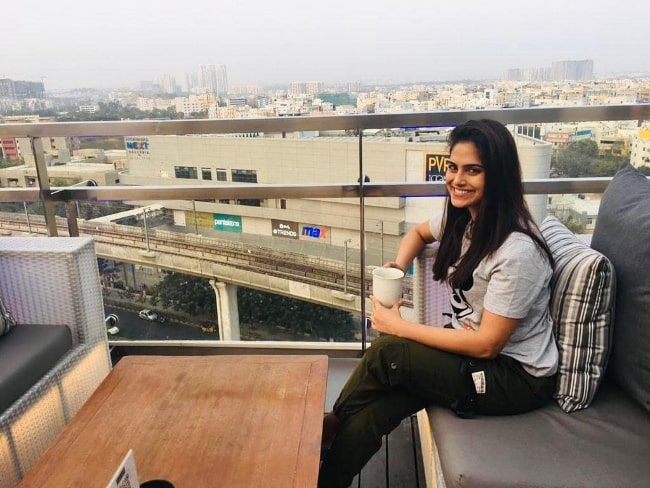Naina Ganguly smiling for a picture while enjoying a morning in February 2021