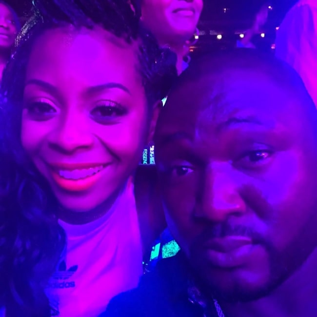 Nonso Anozie as seen while taking a selfie with Bresha Webb in 2018