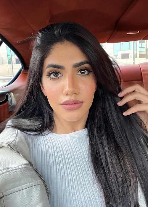 Noor Stars as seen in a selfie that was taken in Dubai, United Arab Emirates in June 2021