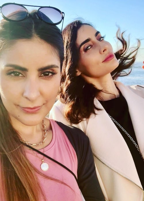 Paola Núñez (Right) in a selfie with Anna Silvia Nuñez Rivas in May 2021