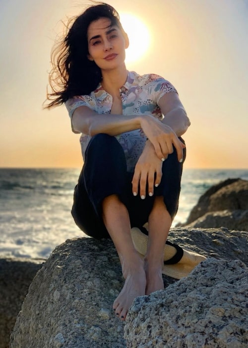 Paola Núñez as seen while posing for the camera at Clifton 4th Beach in South Africa