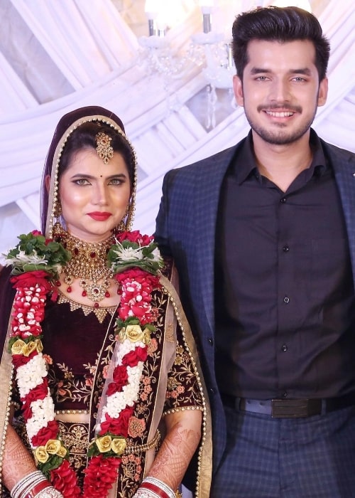 Paras Kalnawat in a picture alongside his sister