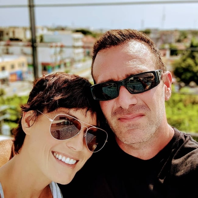 Richard Ruccolo as seen while taking a selfie with his wife in Playa del Carmen, Quintana Roo in October 2018