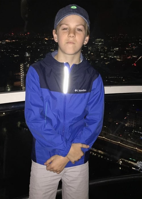 Ryan Donnelly as seen in a picture that was taken while on the London Eye in April 2019