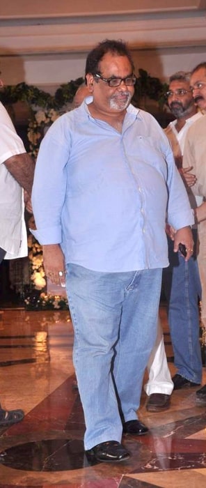 Satish Kaushik at Rajesh Khanna's prayer meet in 2012