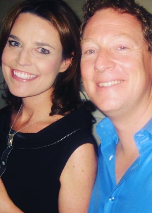 Savannah Guthrie and Michael Feldman, as seen in July 2011