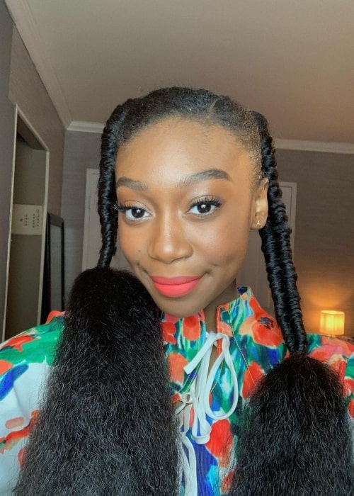 Shahadi Wright Joseph in a selfie that was taken in April 2021