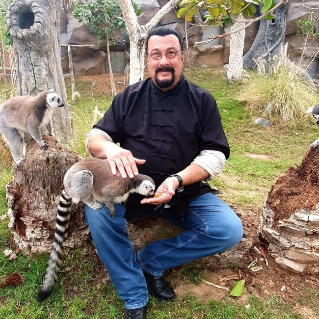 Steven Seagal in April 2020 thanking his fans and friends for their well wishes