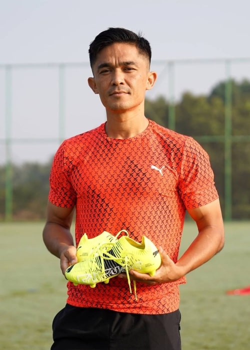 Sunil Chhetri as seen in an Instagram Post in February 2021