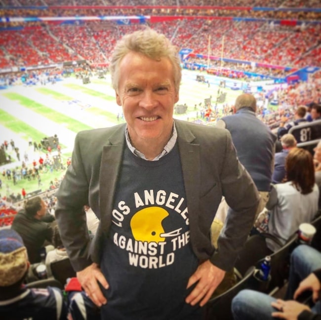 Tate Donovan at the Super Bowl in February 2019