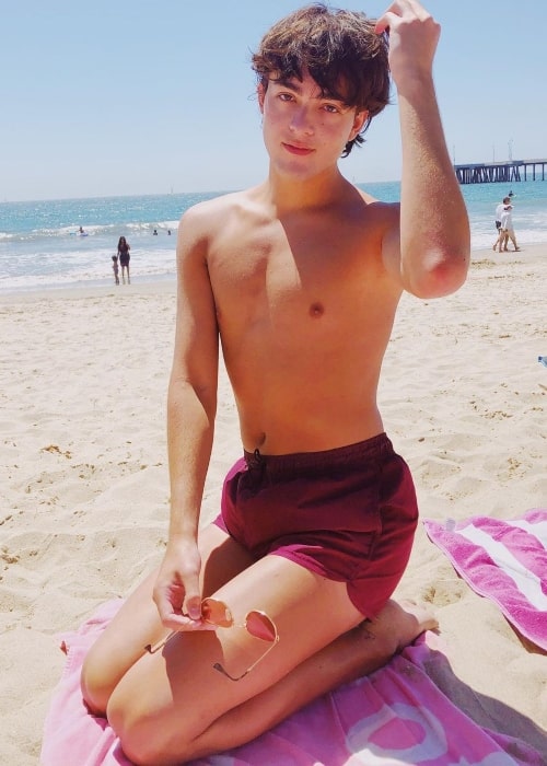 Zackery Torres as seen in a shirtless picture that was taken in Marina del Rey, California in August 2020