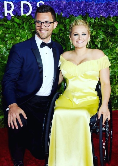 Ali Stroker and David Perlow, as seen in June 2019