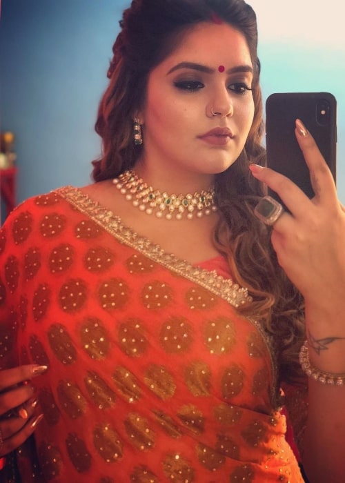 Anjali Anand as seen while taking a mirror selfie