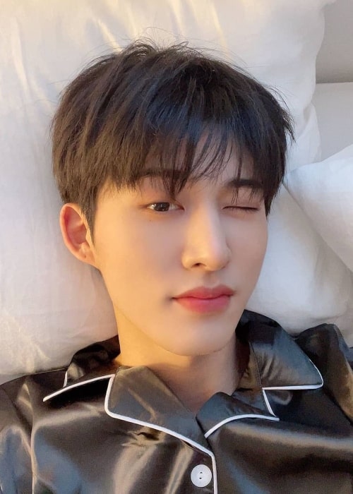 B.I as seen in a selfie that was taken in June 2021