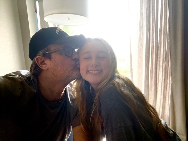 Benjamin King with his daughter in Boston, Massachusetts in July 2021