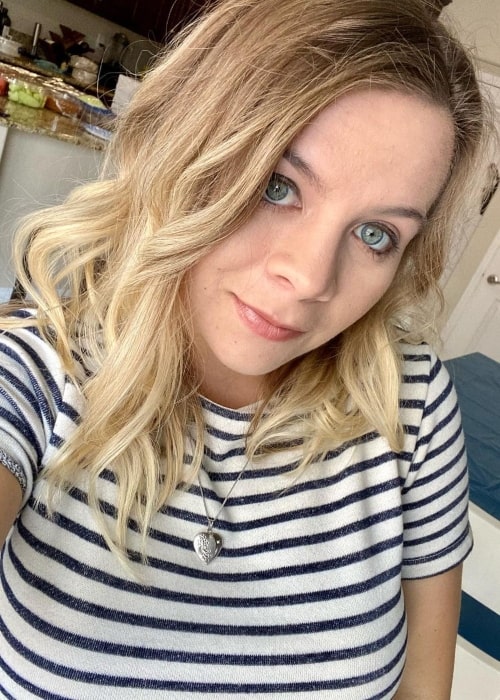 Cassie Hollister as seen in a selfie that was taken in February 2021