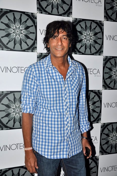 Chunky Pandey posing for the camera at the success party of the film 'The Forest' in 2012