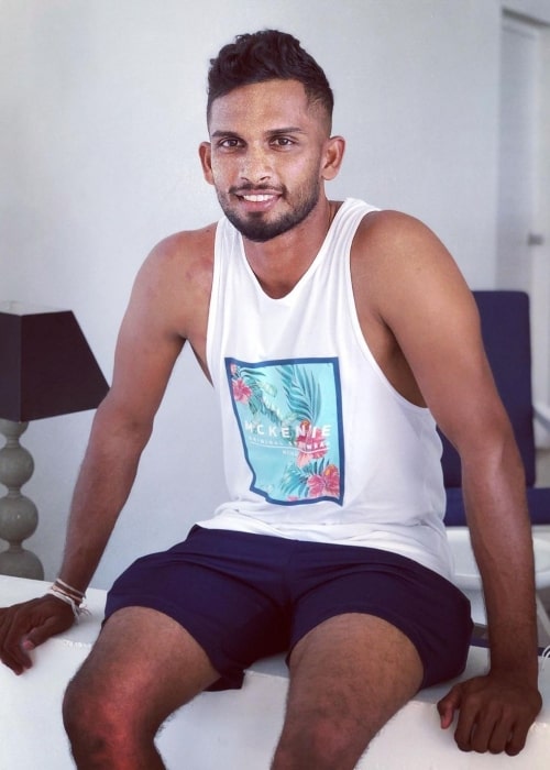 Dasun Shanaka as seen in an Instagram Post in October 2020