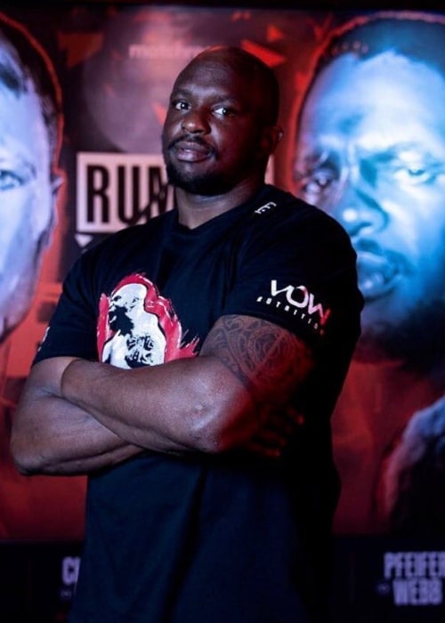 Dillian Whyte as seen in an Instagram Post in April 2020