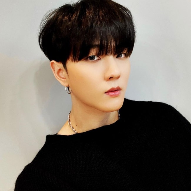 Donghyuk as seen in a picture that was taken in March 2021