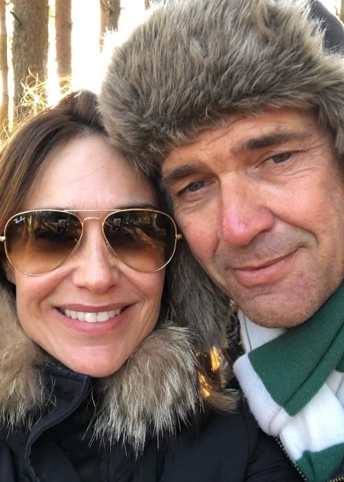 Dougray Scott and Claire Forlani, as seen in December 2018