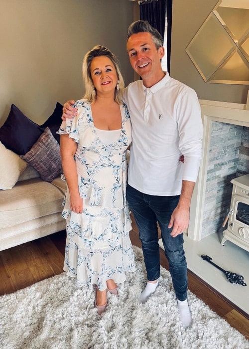 Edelle Beales as seen in a picture with her husband Paul Patrick Beales in April 2021