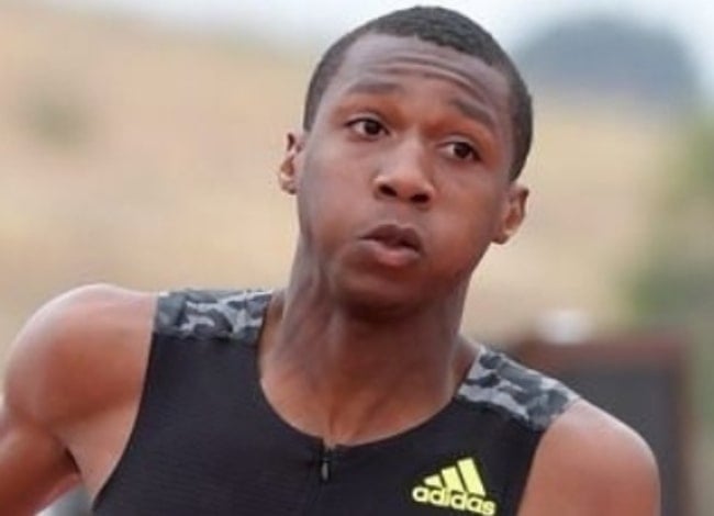 Erriyon Knighton in June 2021 breaking Usain Bolt's junior record