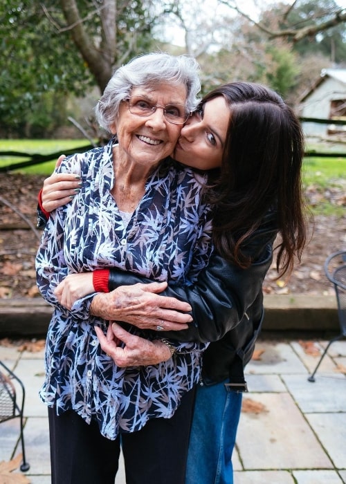 Frankie and her grandmother in December 2019