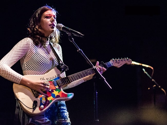 Frankie pictured while performing at Echoplex in 2016