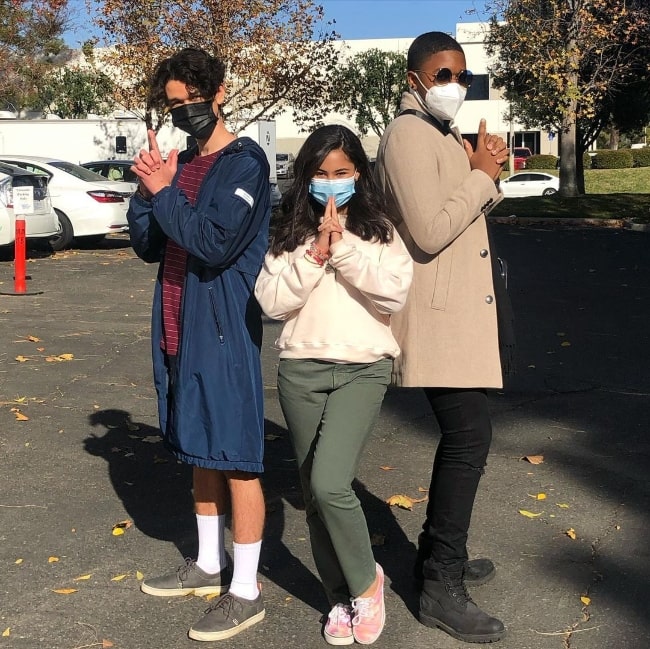 From Left to Right - Charlie Bushnell, Tess Romero, and Brandon Severs as seen while posing for the camera in December 2020