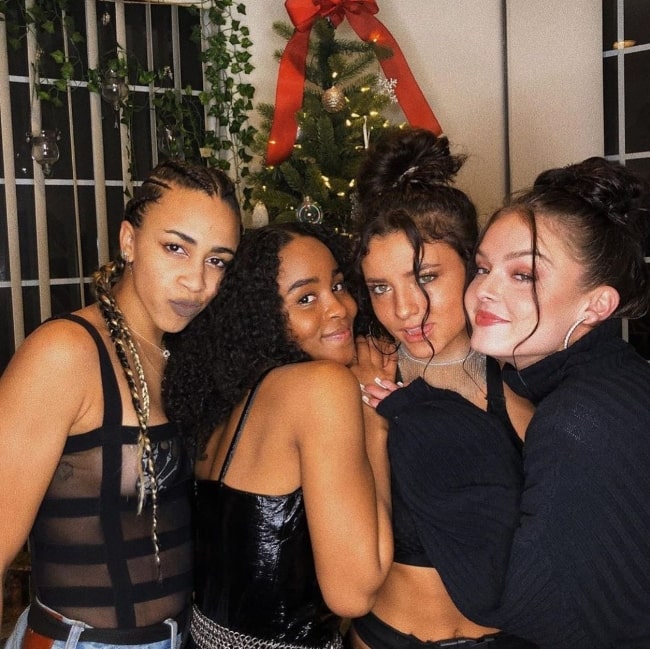 From Left to Right - Taylor Knight, Kerrynton Jones, Jade Chynoweth, and Madison Cubbage in Los Angeles, California