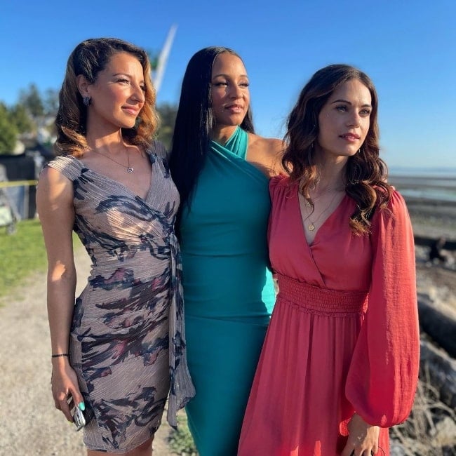 From Left to Right - Vanessa Lengies, Carra Patterson-Prentiss, and Lyndsy Fonseca in Vancouver, British Columbia, Canada