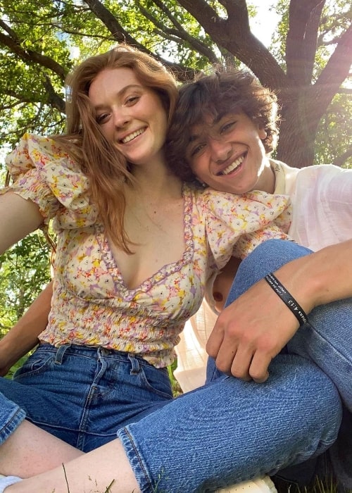 Gavin Casalegno and Larsen Thompson as seen in an Instagram post in April 2021