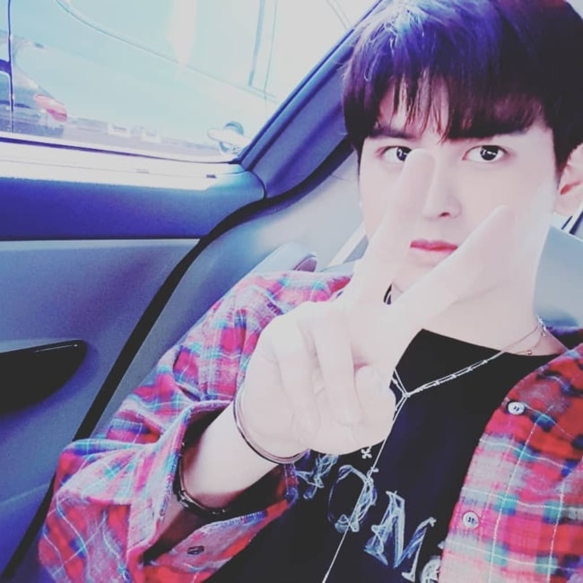 Jung Chan-woo as seen in a selfie that was taken in August 2019