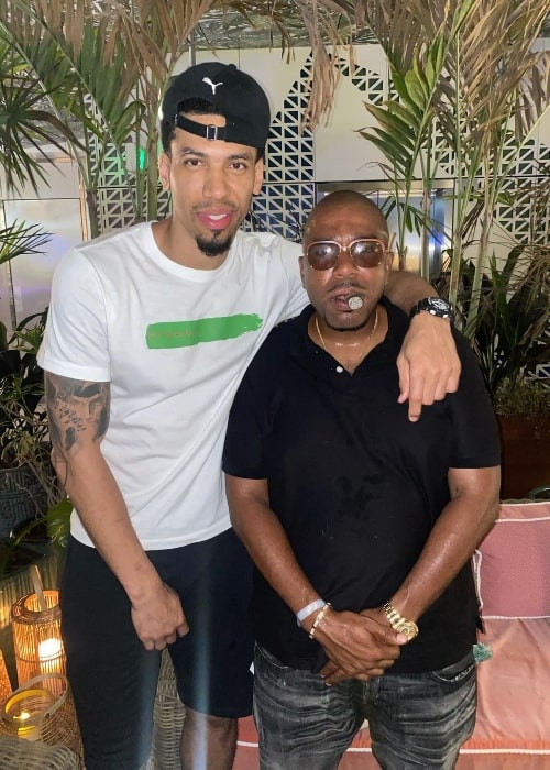 N.O.R.E. (Right) and Danny Green in July 2021