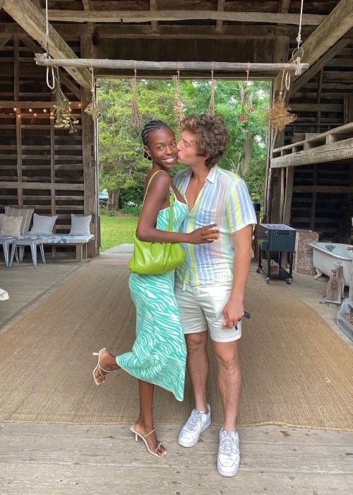 Nanga Awasum as seen in a picture that was taken with her boyfriend Sourbis at Croteaux Vineyards in July 2021