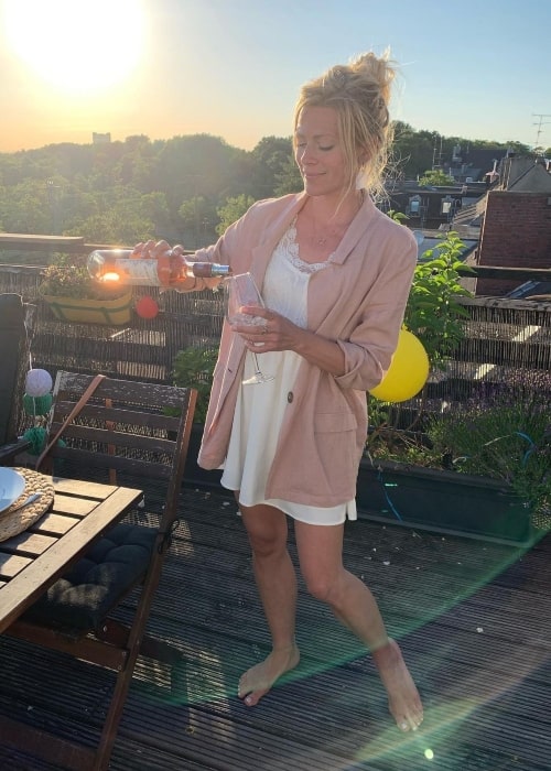 Nele Kiper celebrating her birthday in May 2020