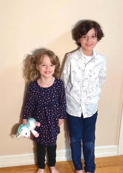 Nolan River and his sister Zoë in an Instagram post in April 2021