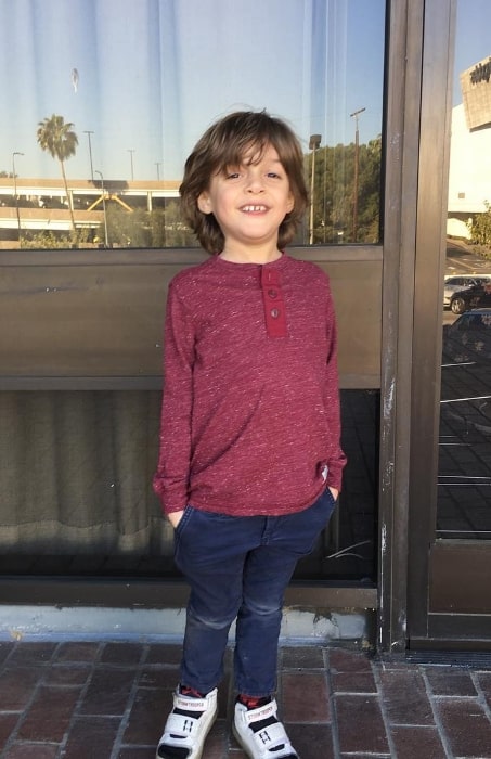 Nolan River pictured while having some fun at an audition in Los Angeles, California in 2018