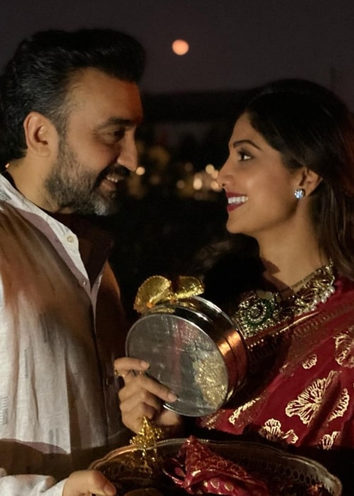 Raj Kundra and Shilpa Shetty, as seen in November 2020