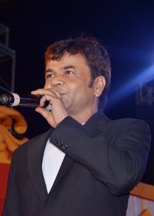 Rajpal Yadav as seen while speaking at Odia Filmfare Awards in Cuttack, Odisha in 2016