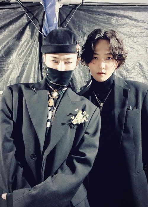 Rapper G-Dragon and Donghyuk as seen in a picture that was taken in November 2019