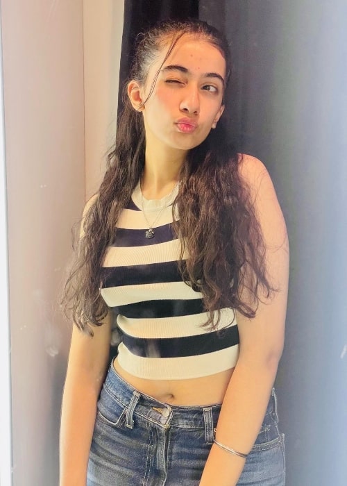 Ruhana Khanna making a pout in an Instagram post in March 2023